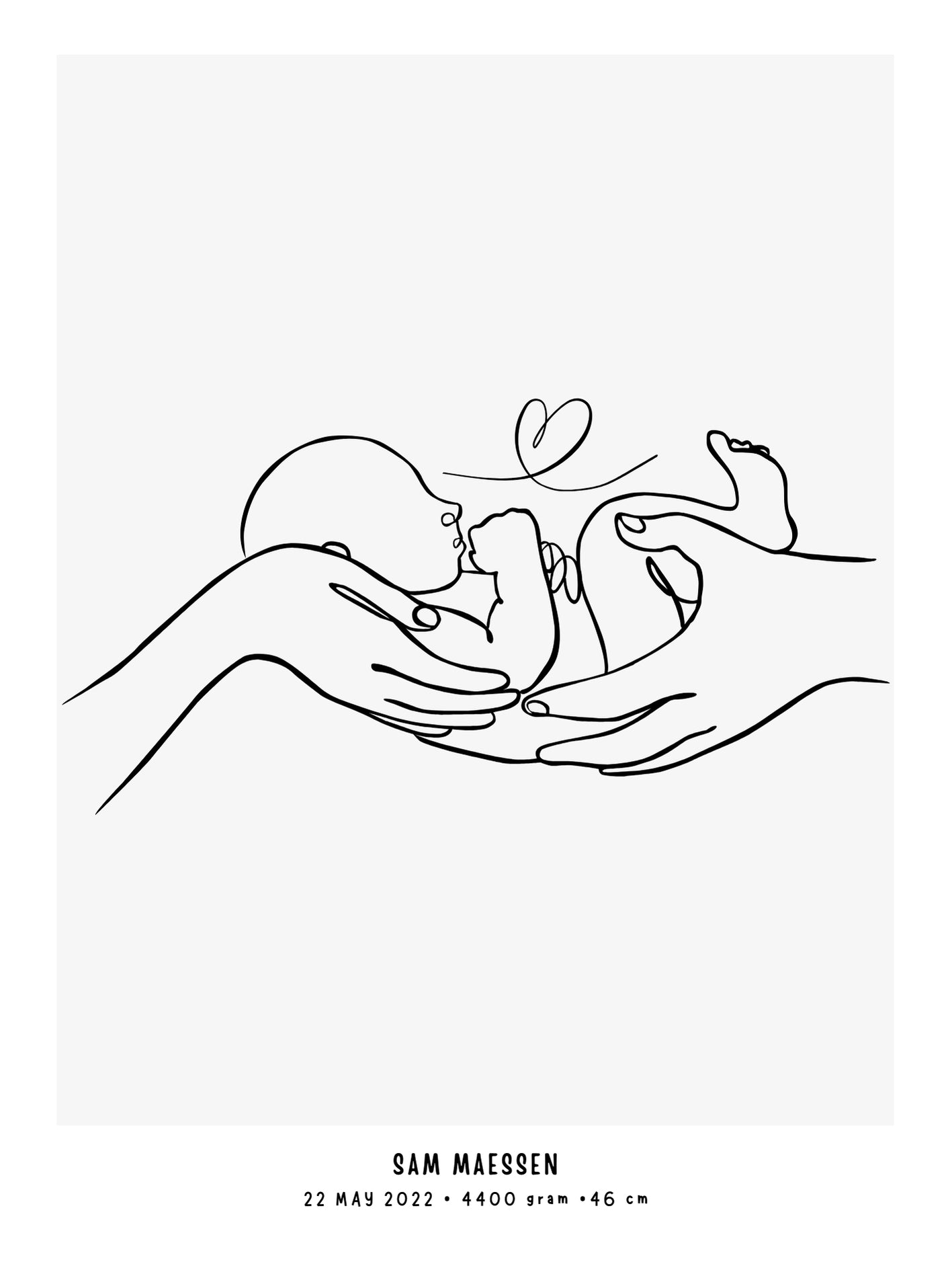 Pasgeboren slapende baby