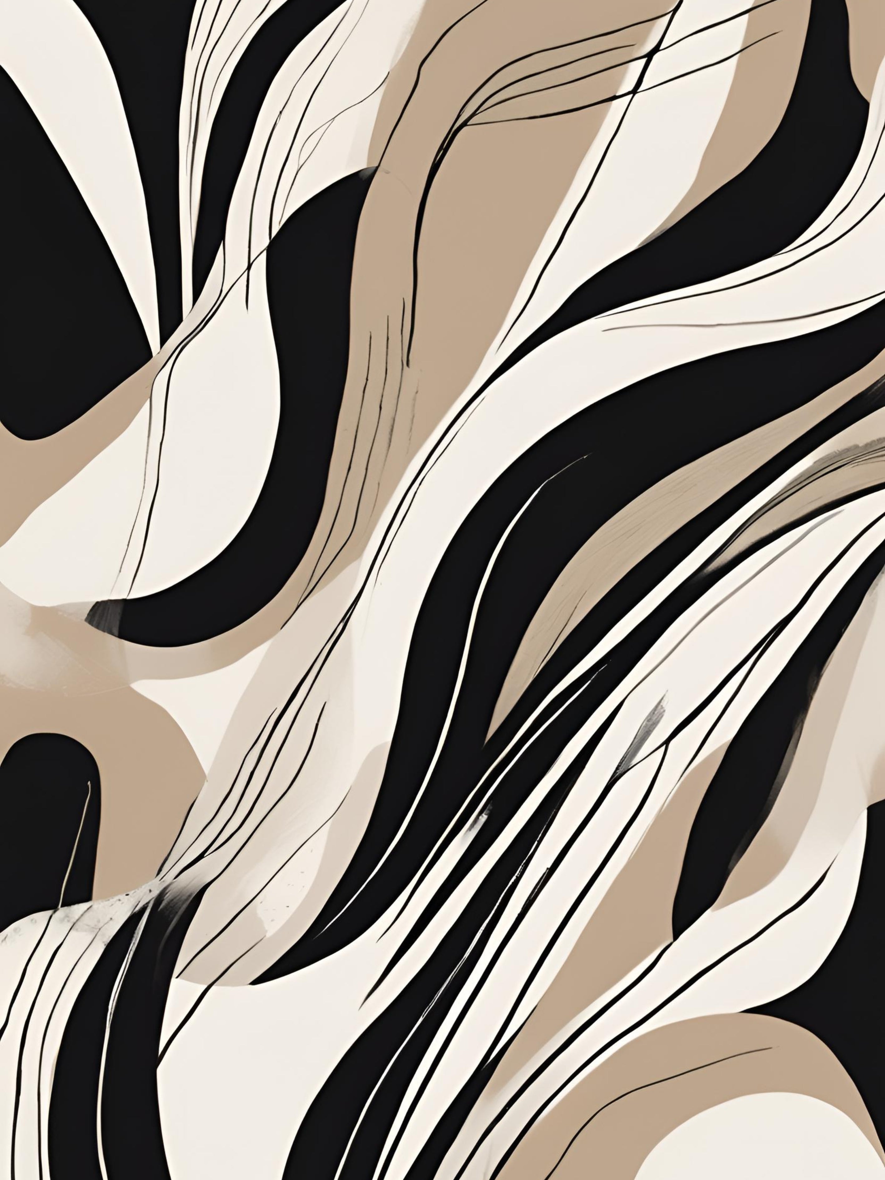 Kalme beige moderne horizon