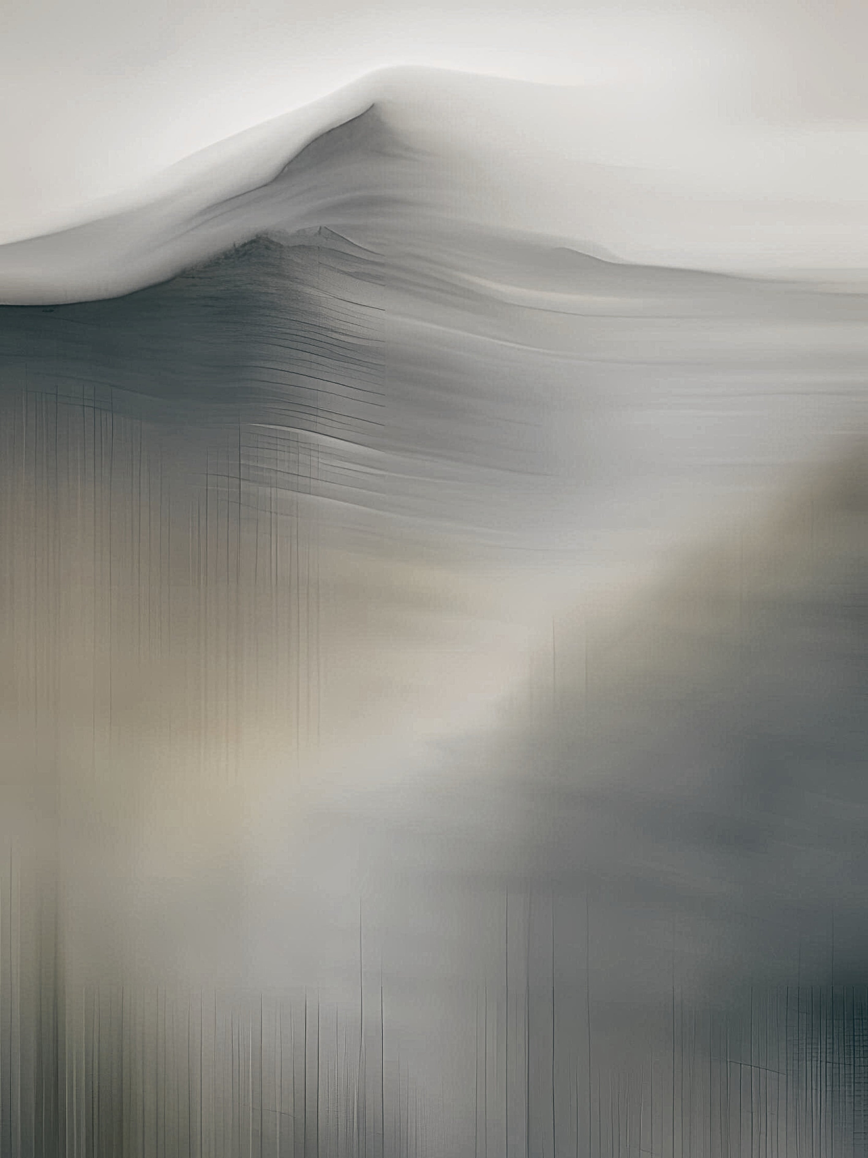 Mistige kalme abstracte bergen