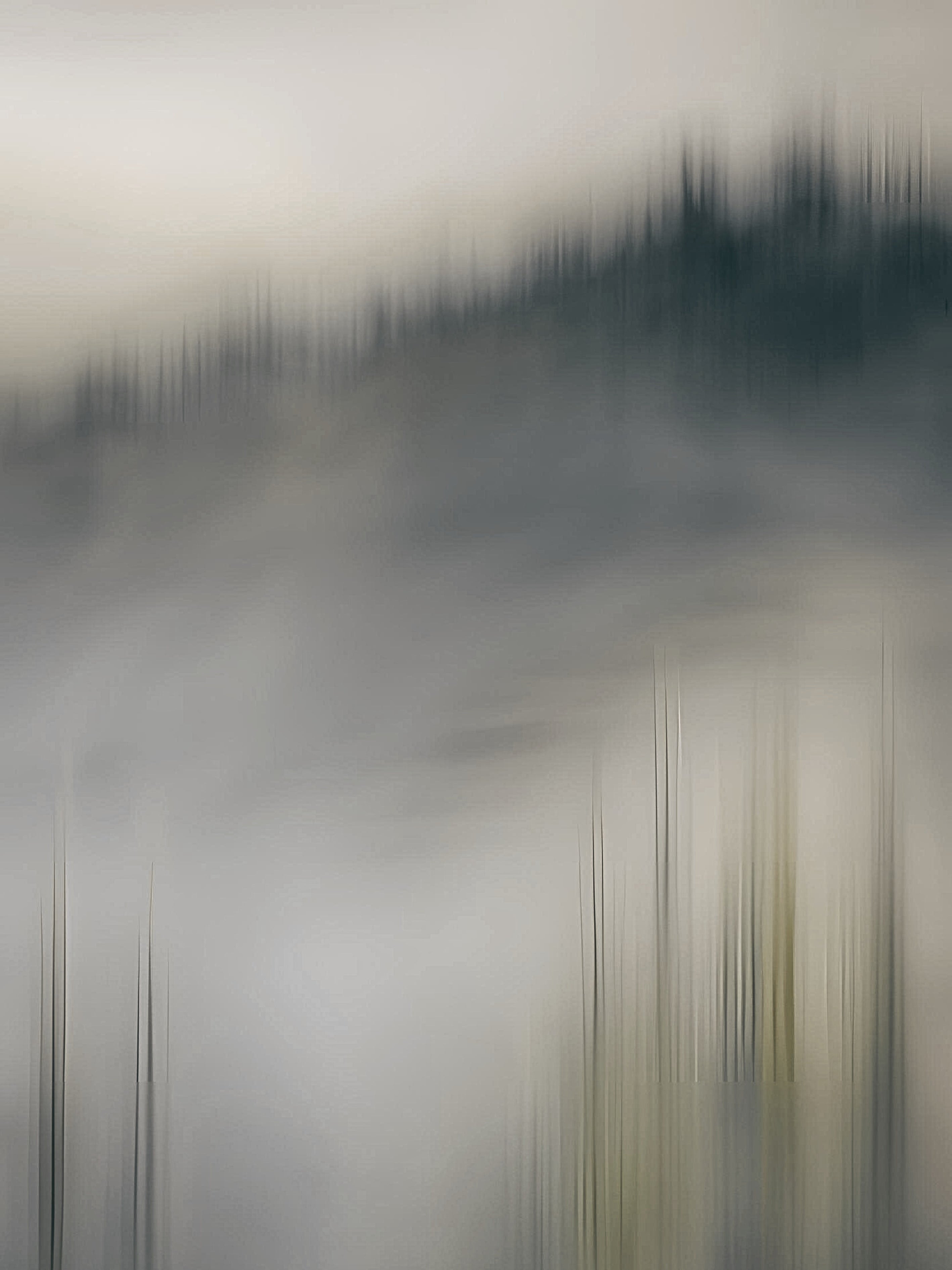 Mistige horizon abstracte kalmte