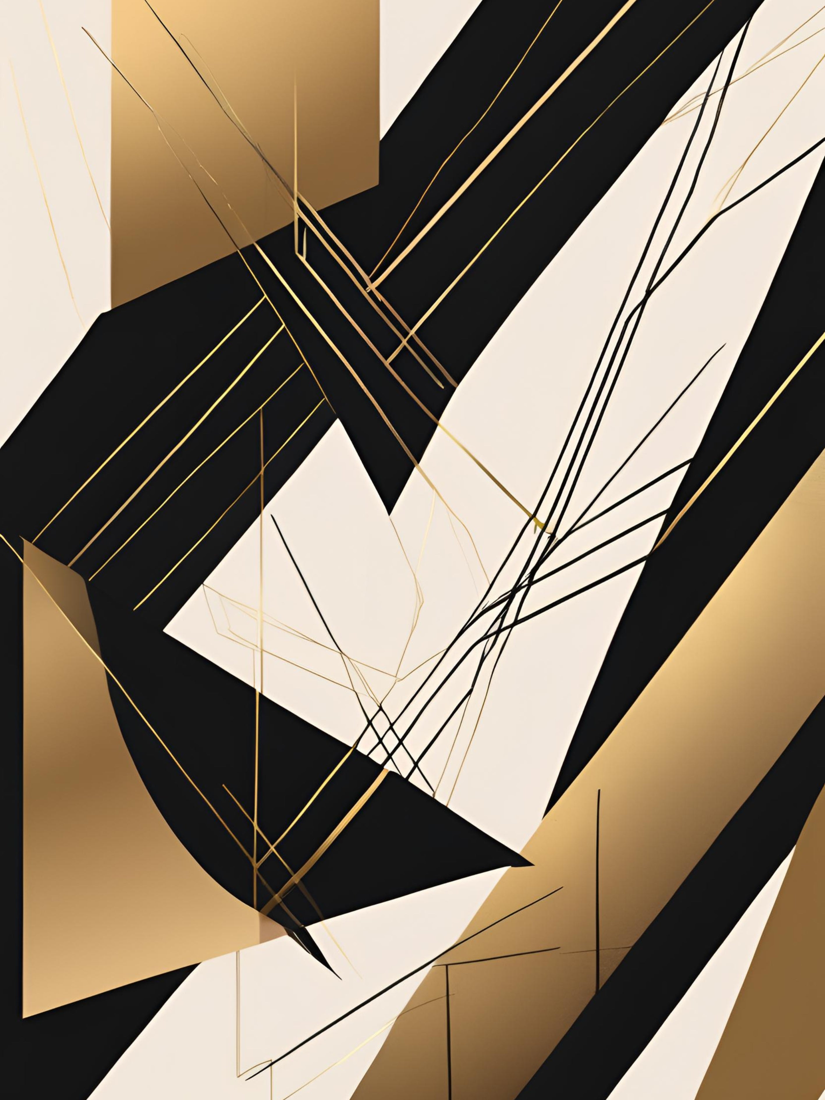 Gouden Driehoeken Moderne Soph