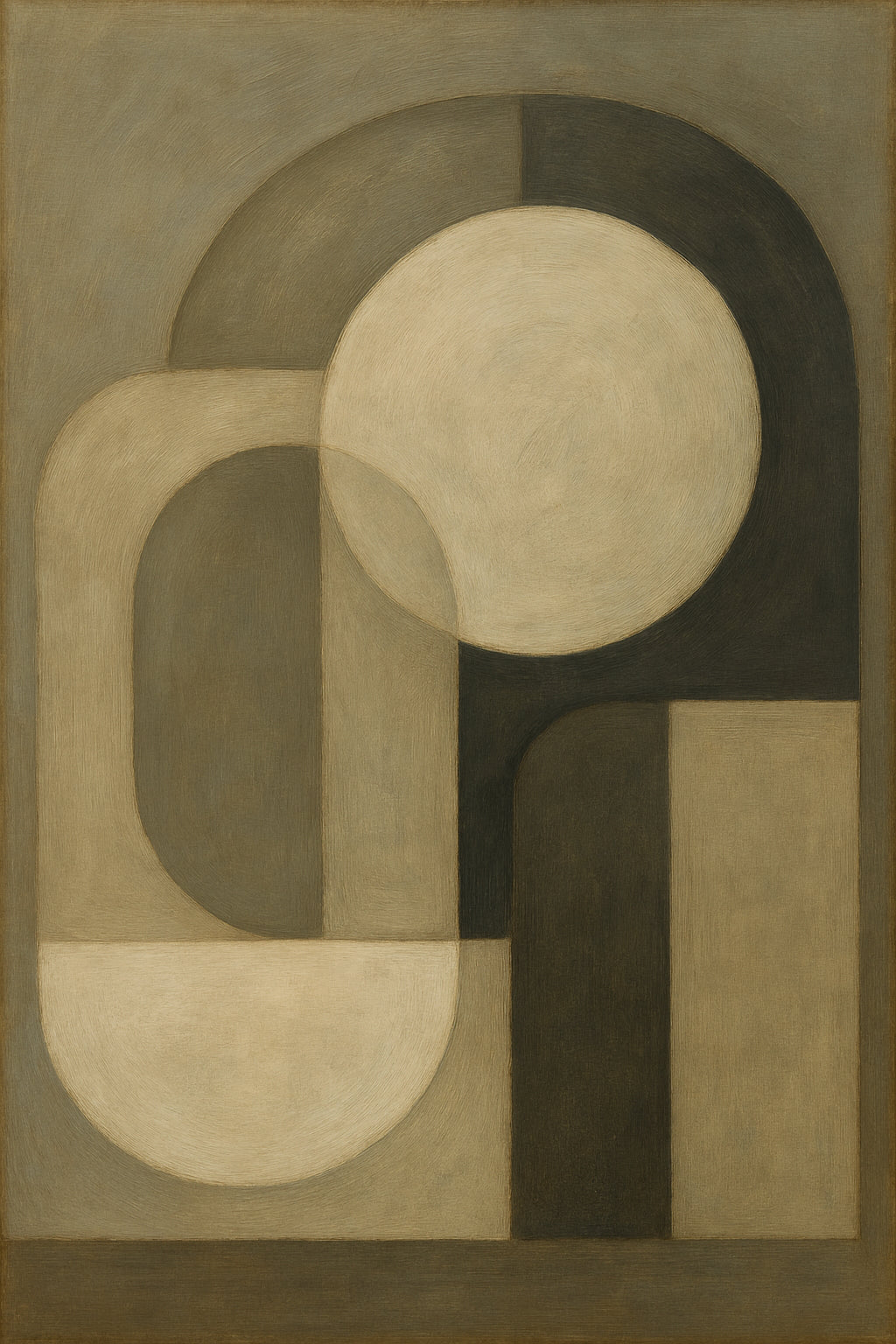Ochre Calm Abstract Horizon