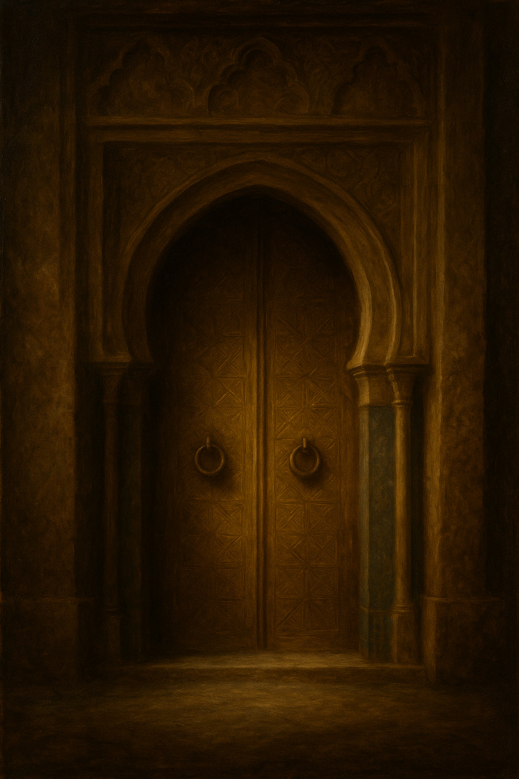 Amber Doorway, M Abstract