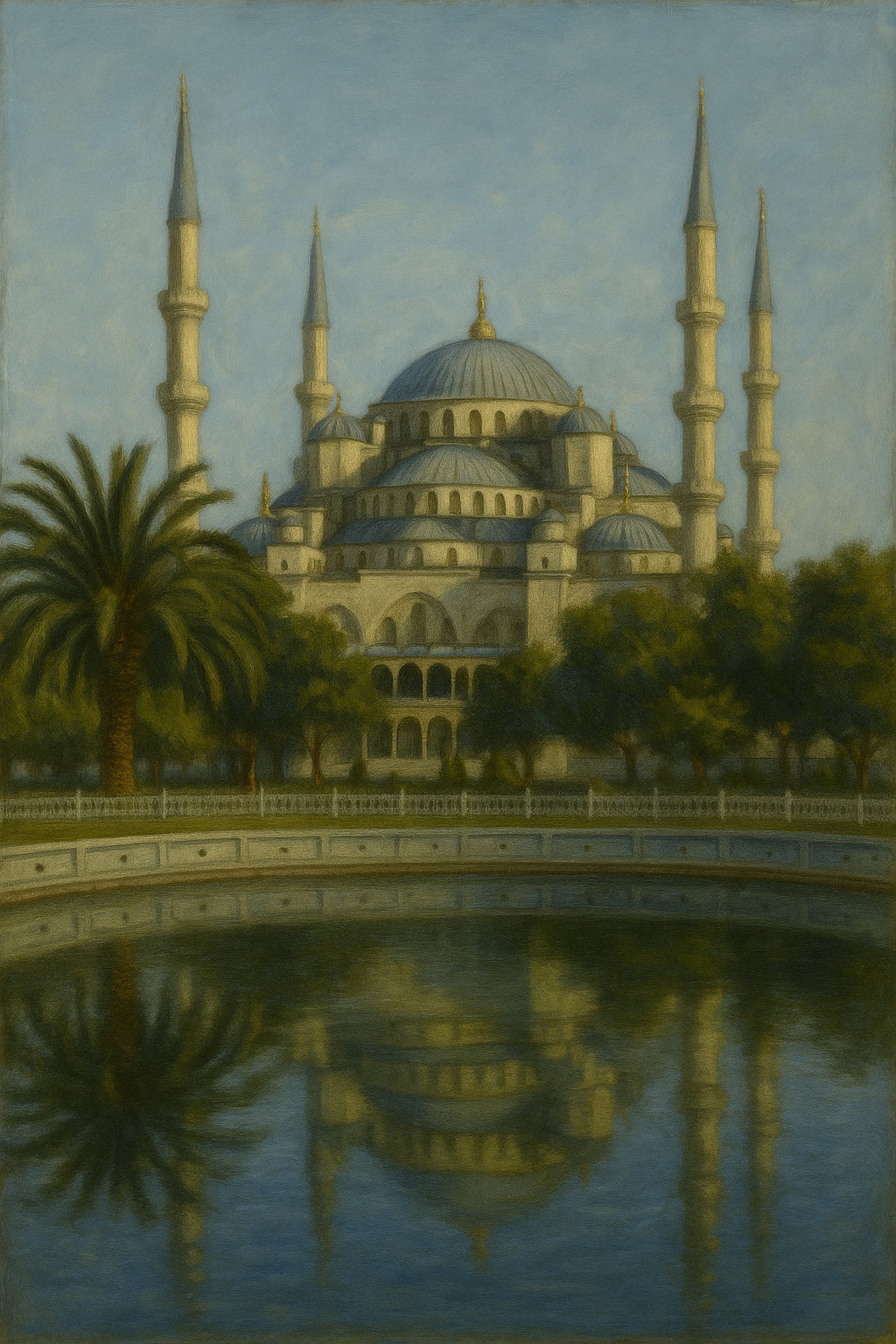 Pastel Mosque Calm Impression