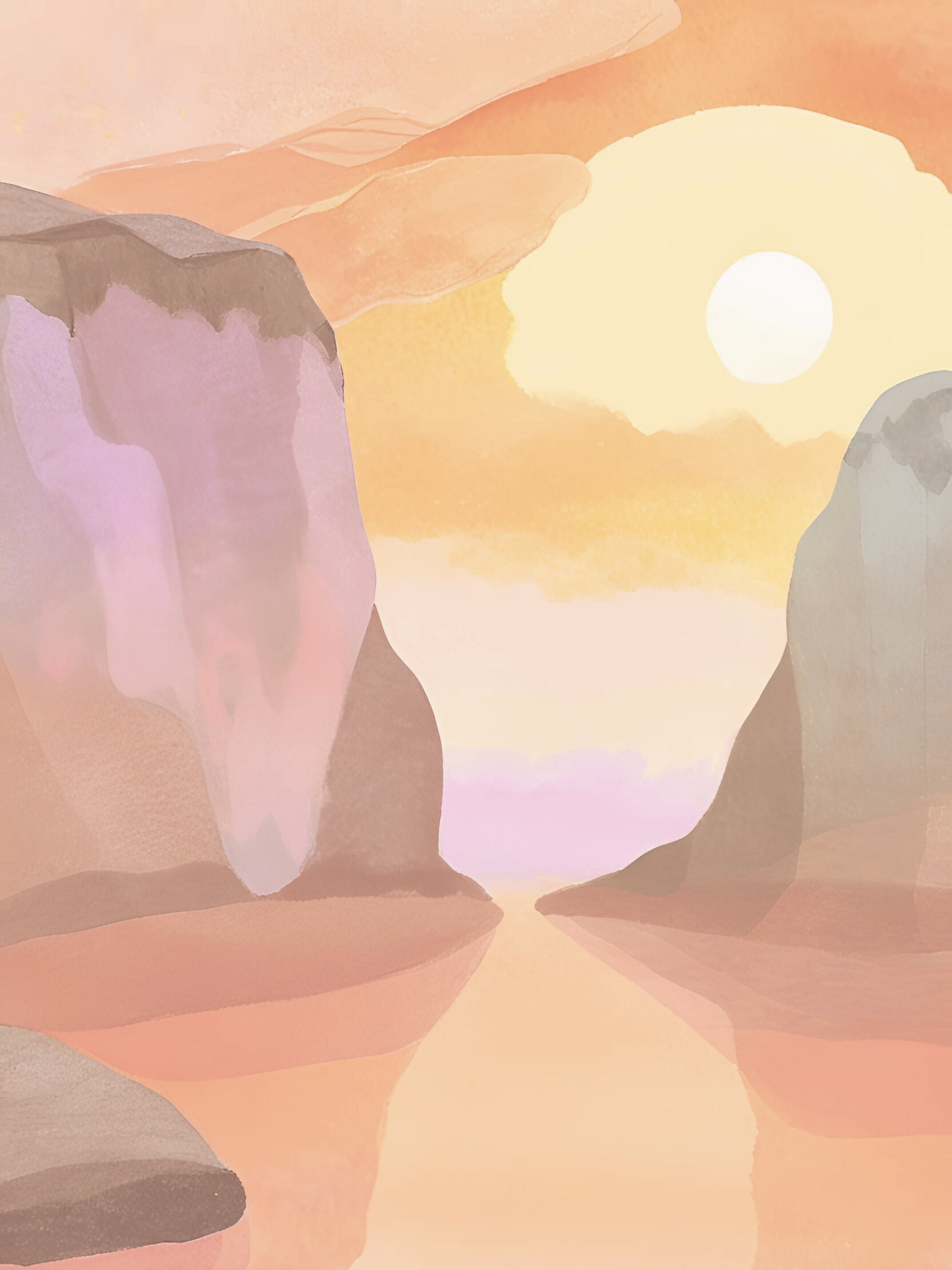 Pastel Canyon Kalme Indruk