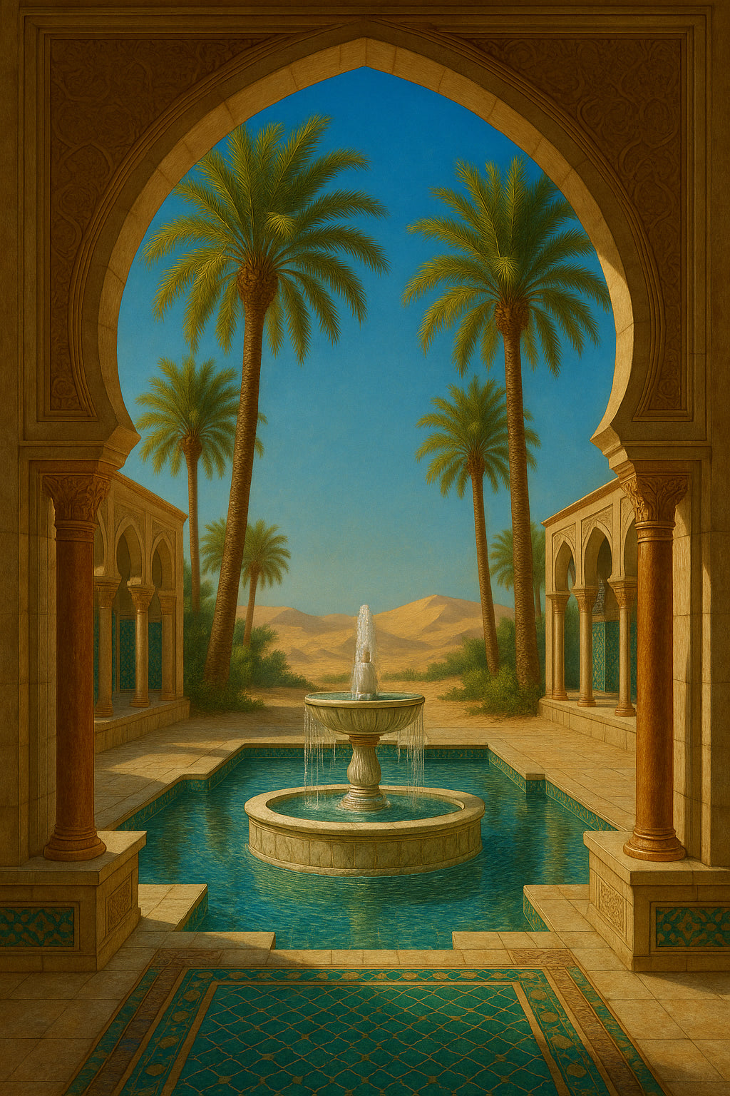Turquoise Oasis Modern Calm