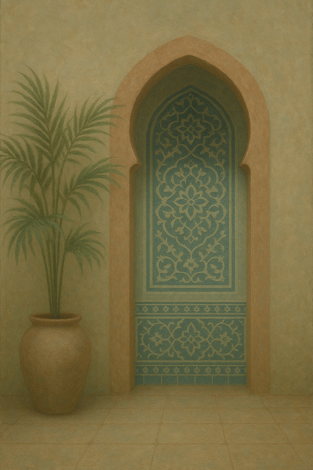 Turquoise Alcove Modern Ethereal