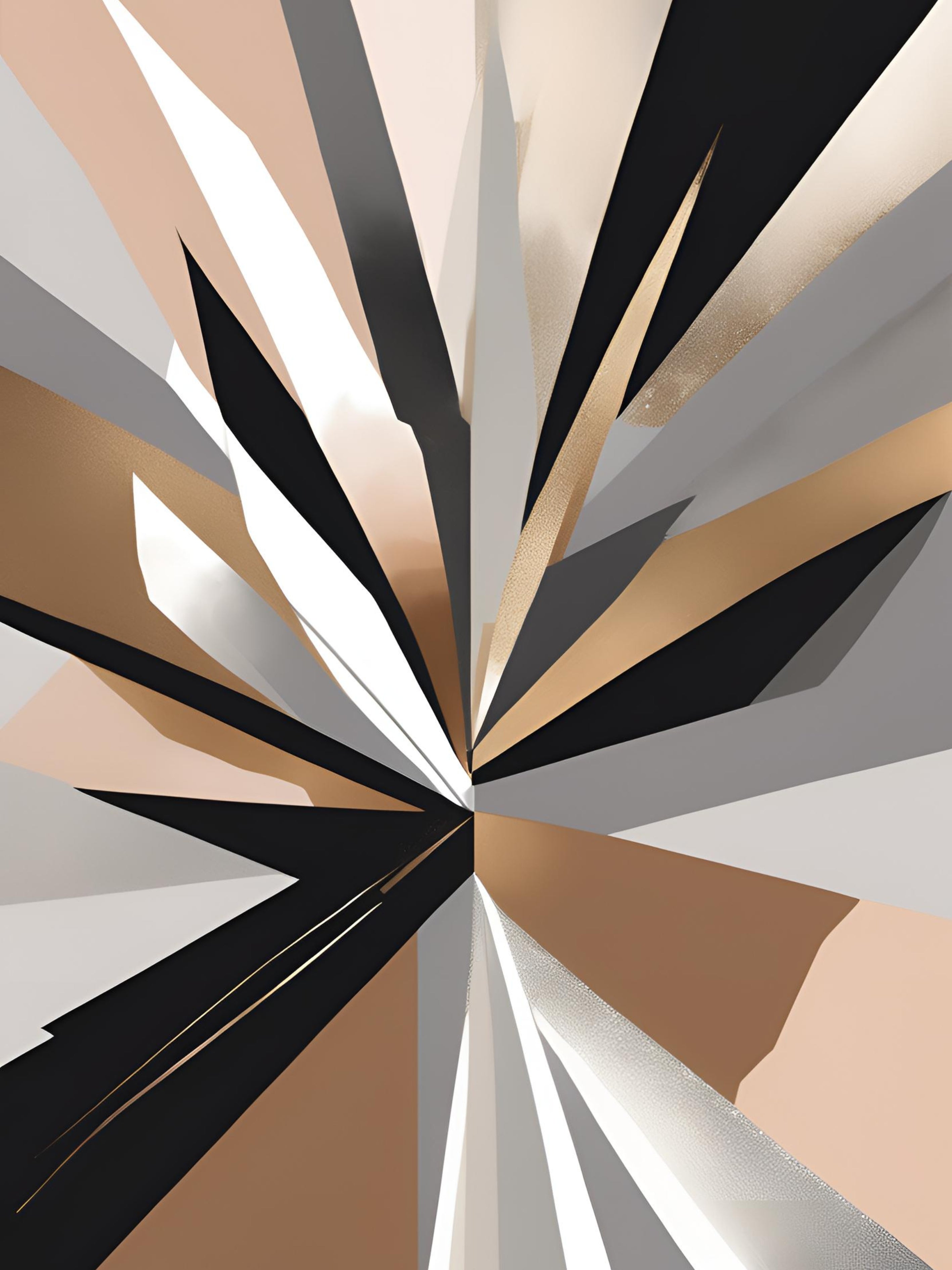 Gouden Beweging Abstracte Kalmte
