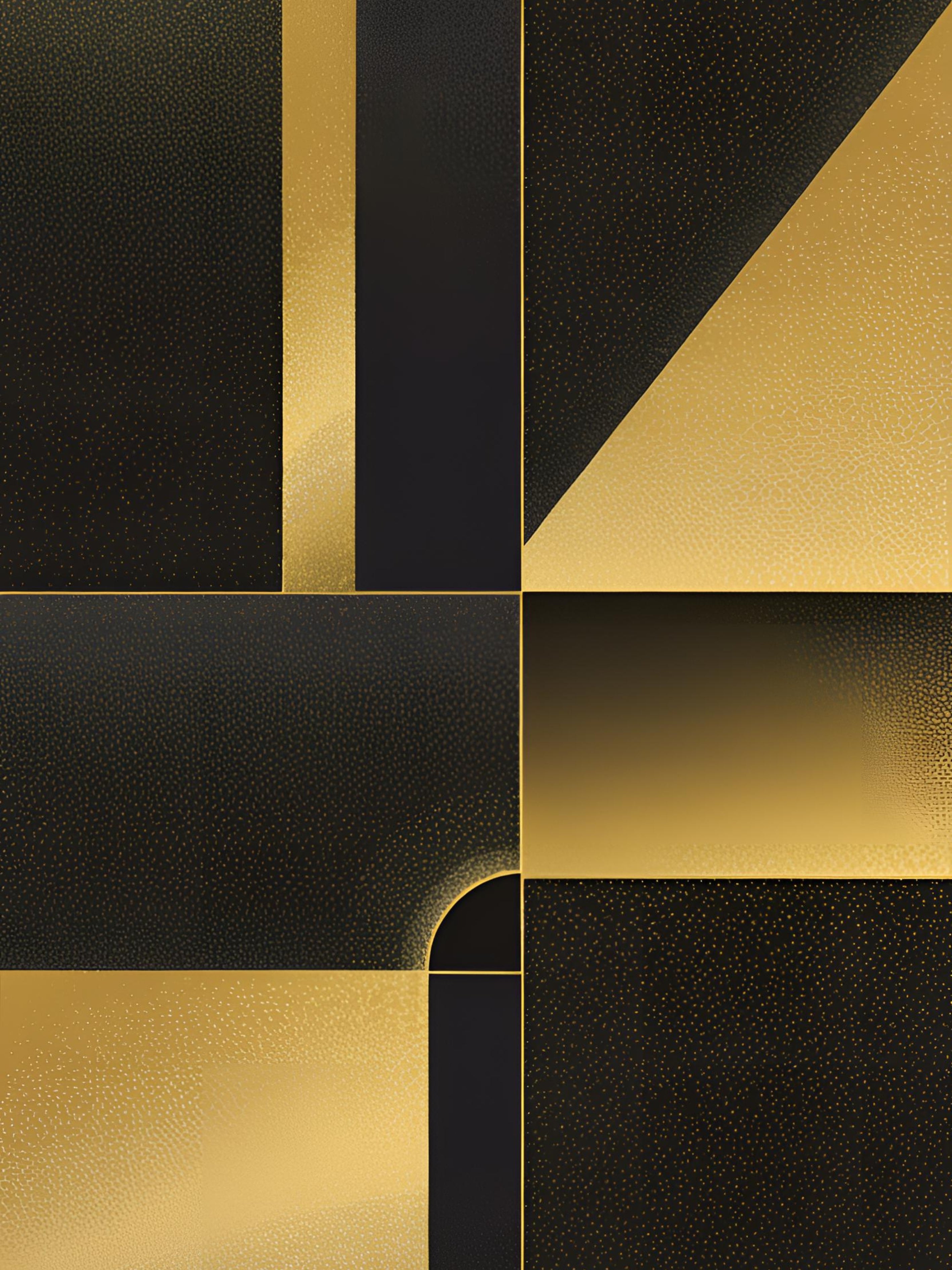 Gouden kalme abstracte geometrie