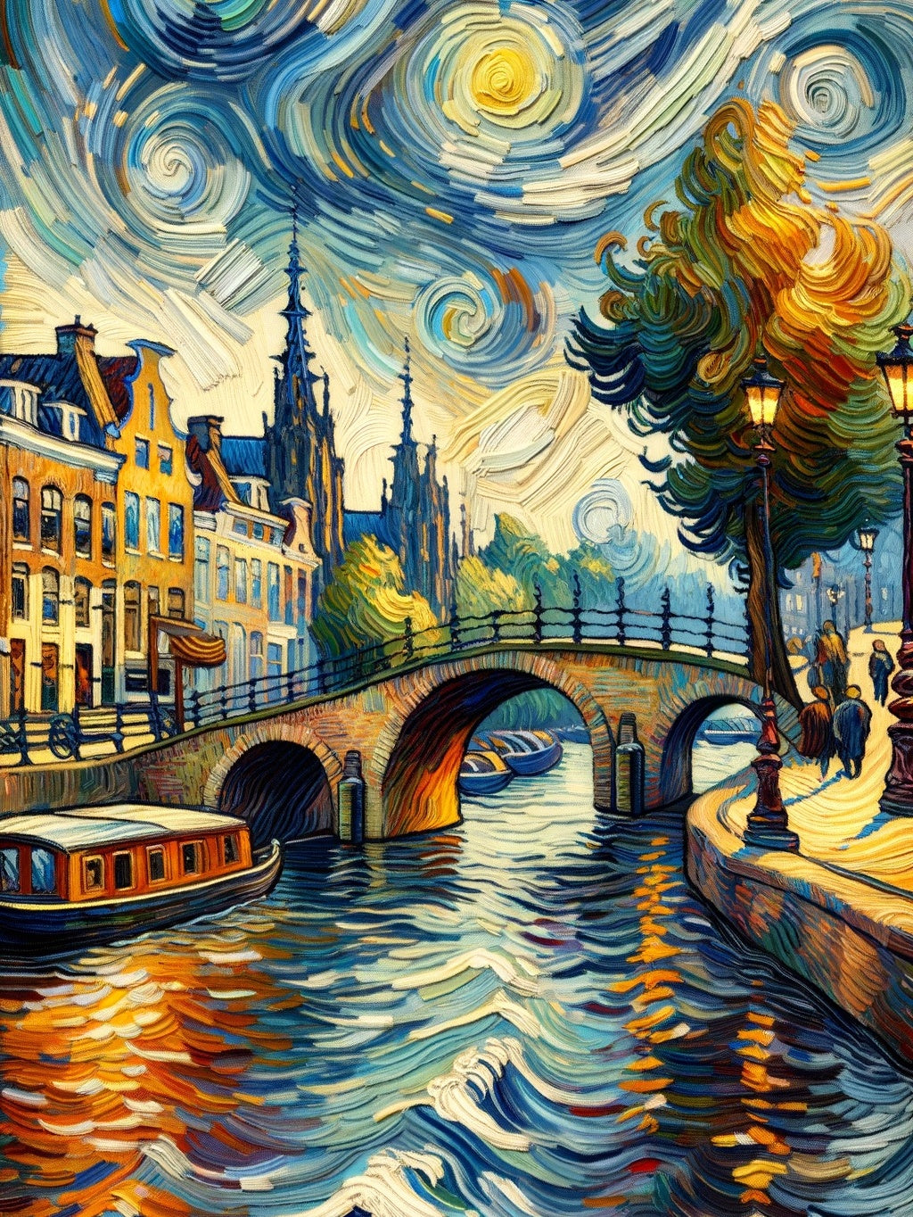 Wervelende bruggen van Amsterdam