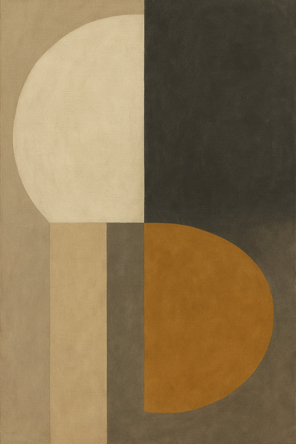 Amber Horizon Calm Abstract