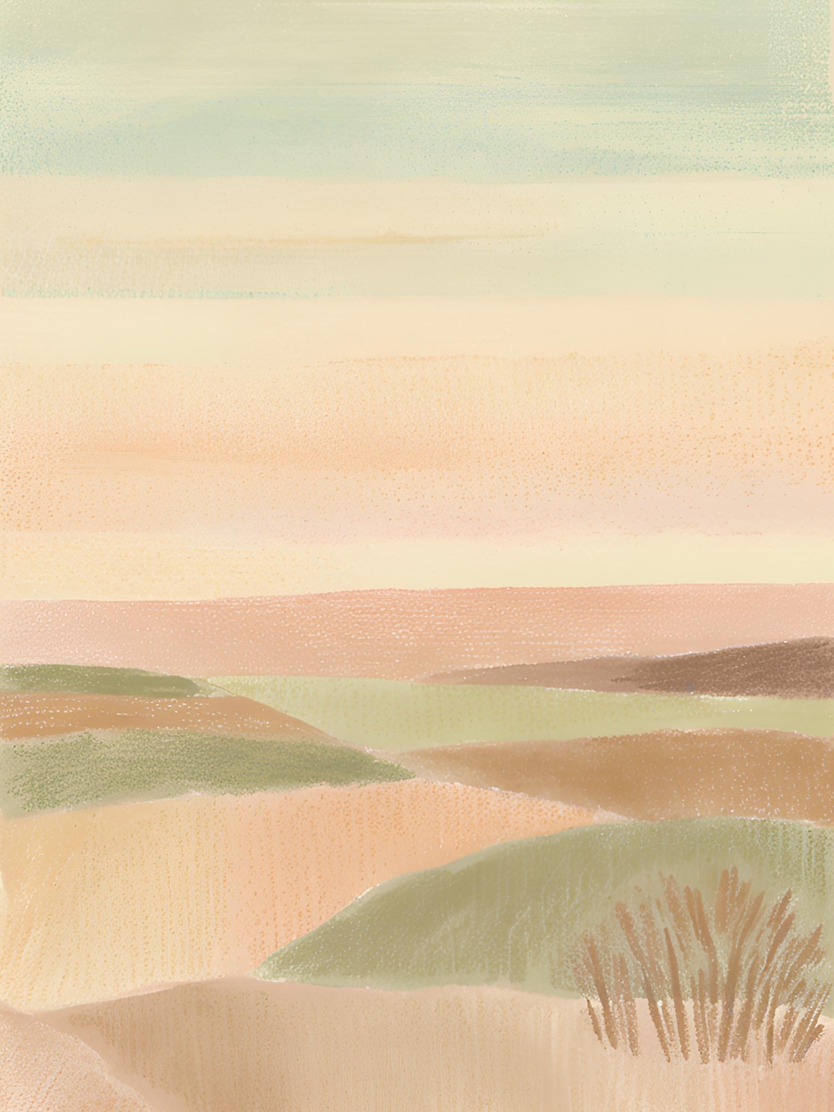 Pastel kalme abstracte horizon