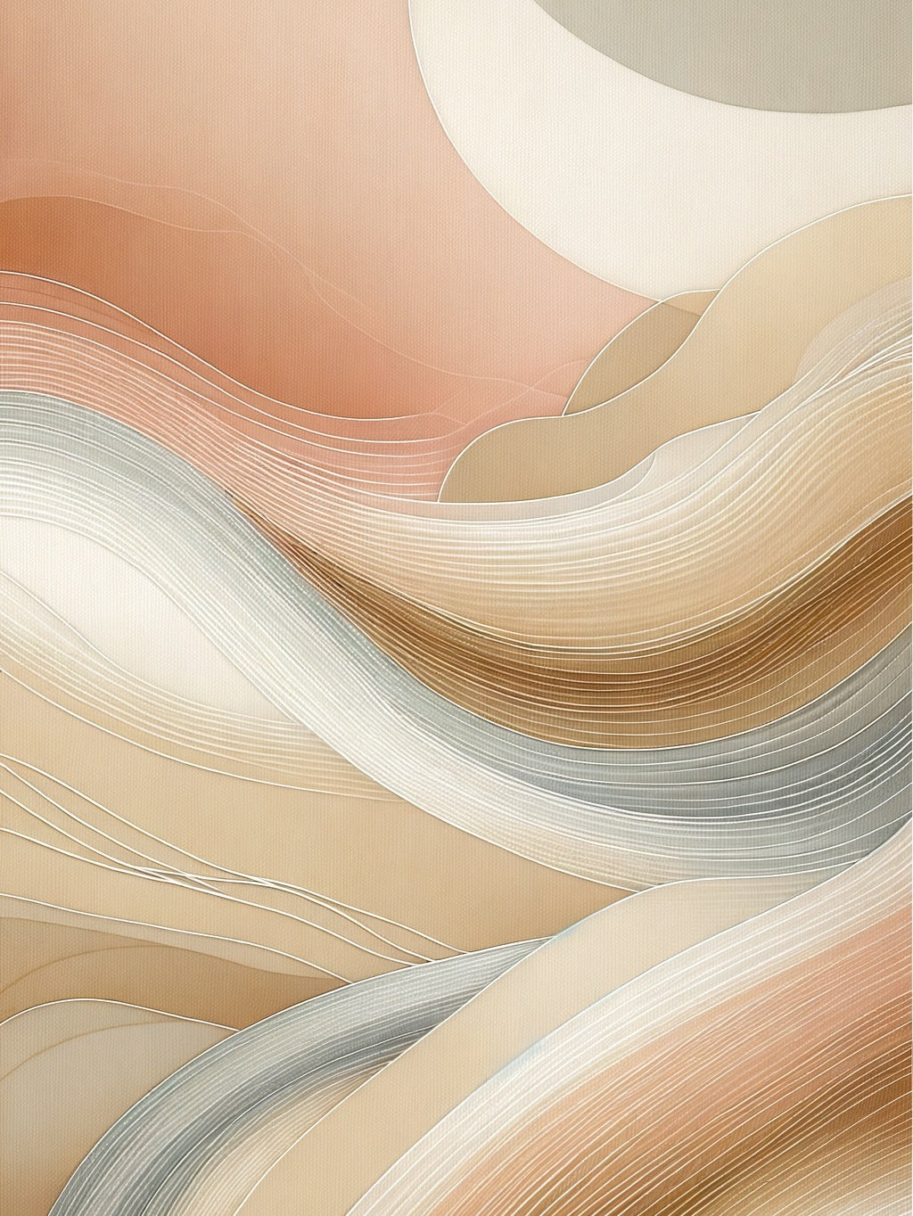 Pastel kalme abstracte harmonie