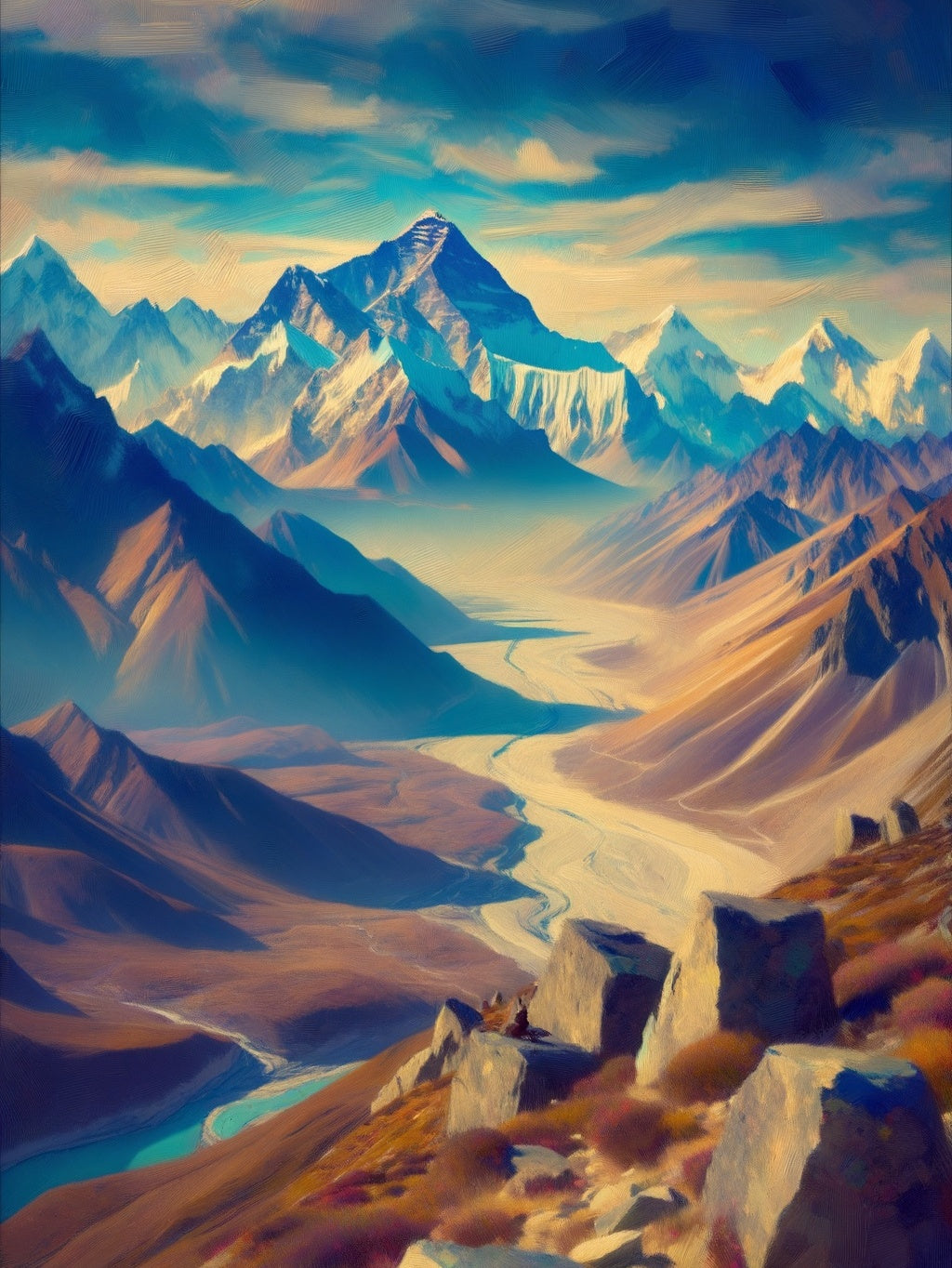 Eindeloos droomlandschap: Everest-mijmering