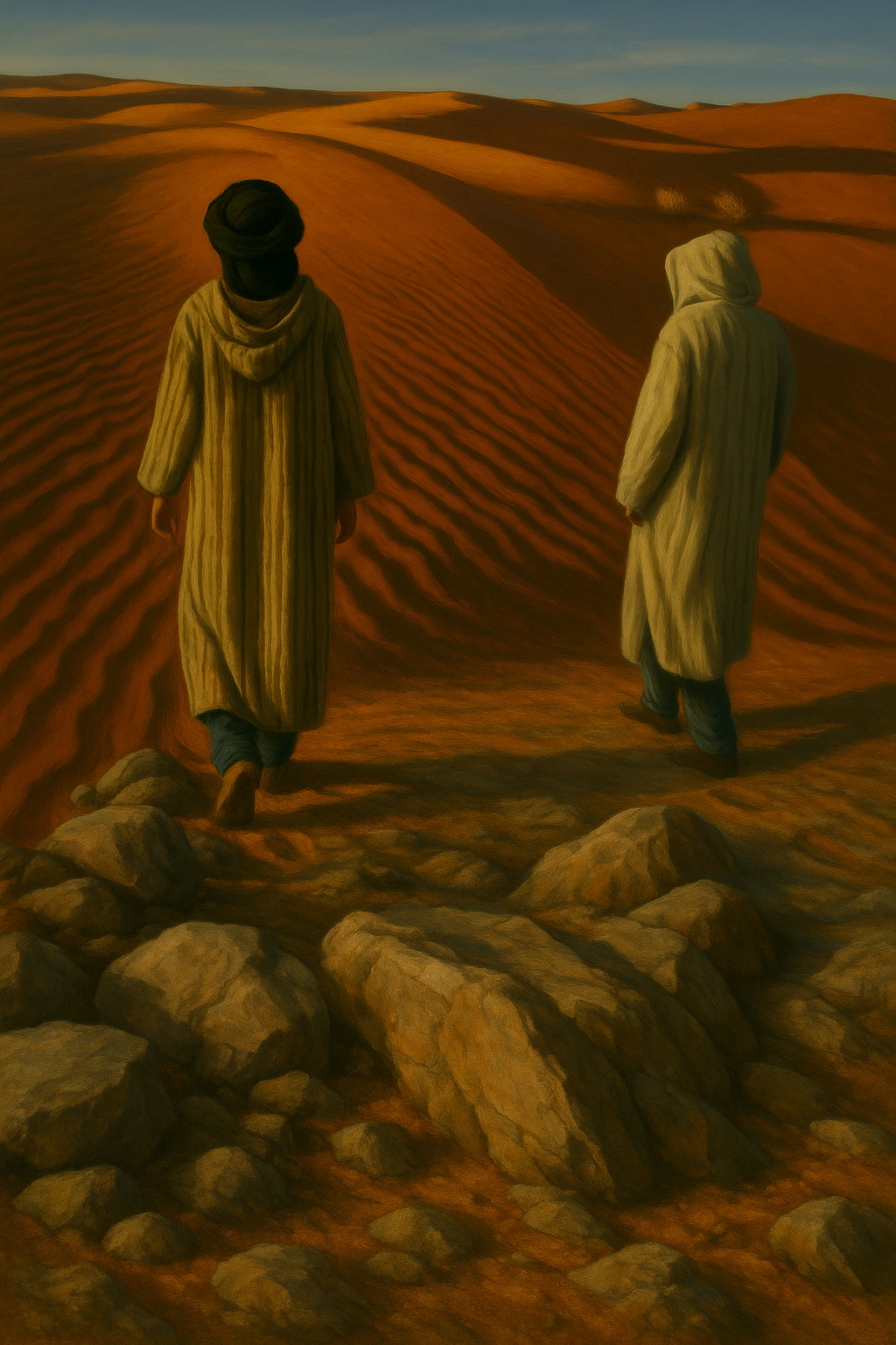 Walking in the dessert