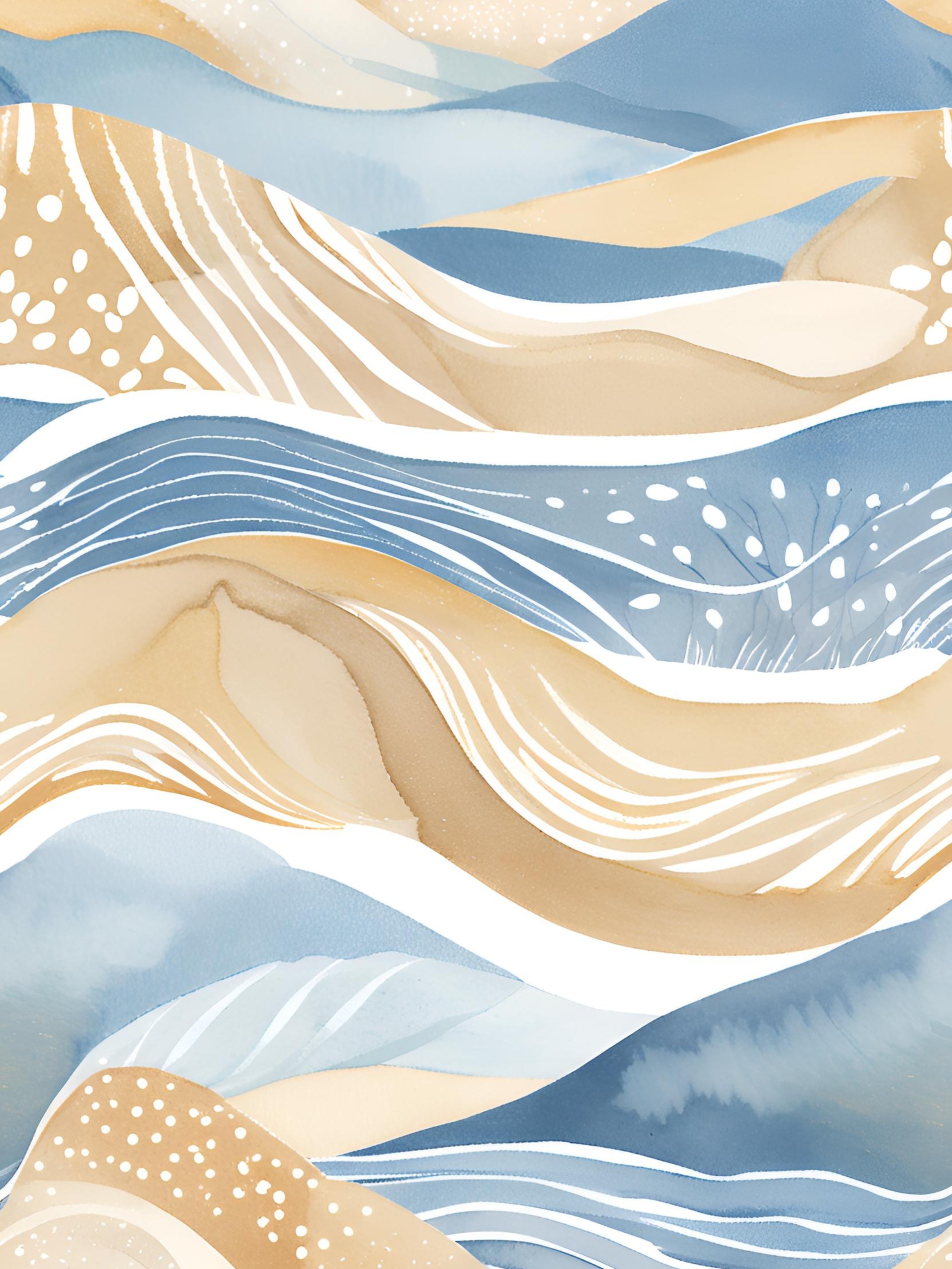 Beige golven abstracte kalmte